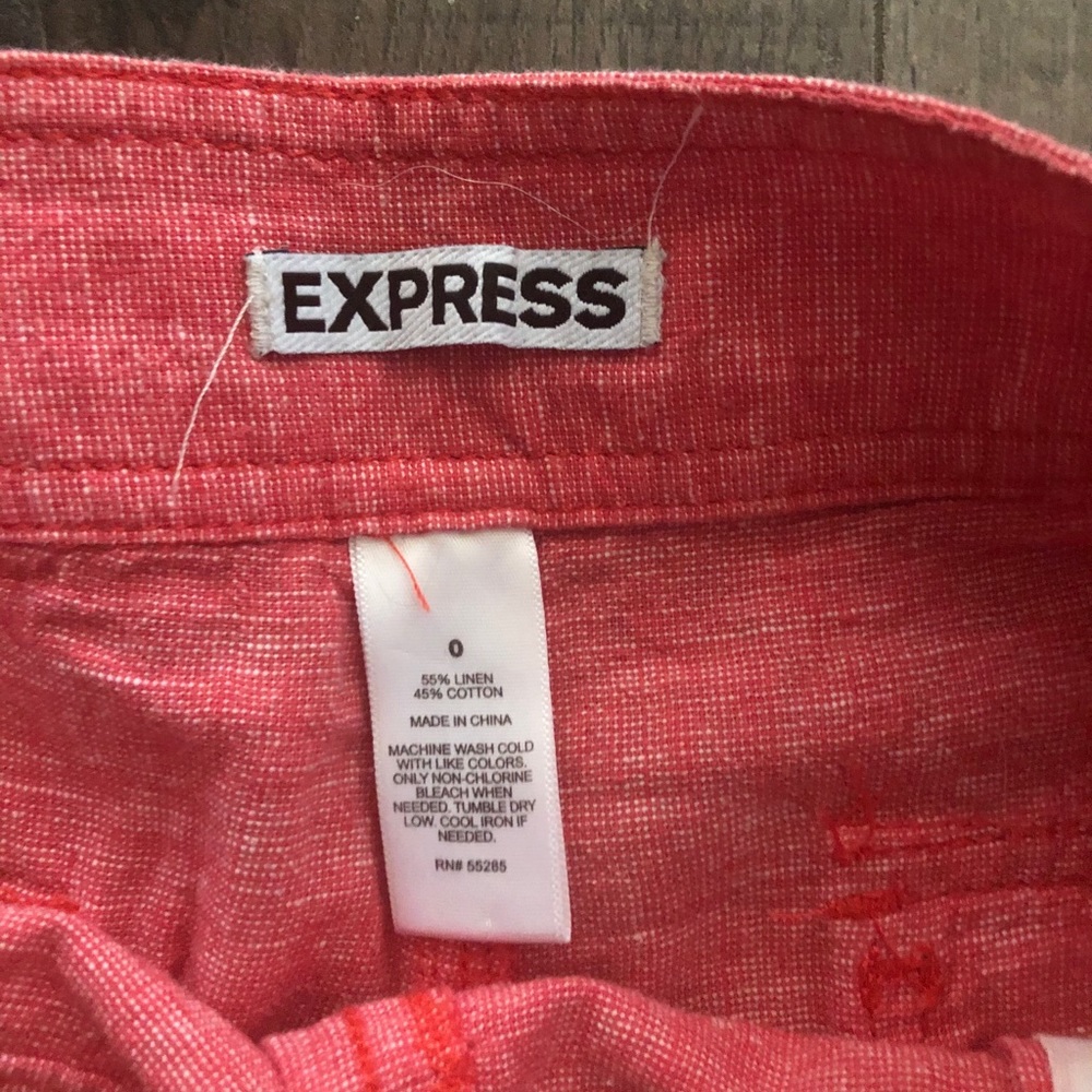 Express Red Shorts - Picture 3 of 3